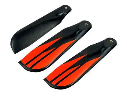 S1103-O Tail Blades S1103 Orange (Backorder)-Mad 4 Heli