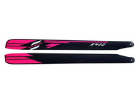 S420-P SAB Carbon Fiber Main Blades Pink 420mm-Mad 4 Heli