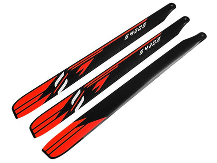 S4203-O SAB CF Main Blades S420 3 Blades Orange-Mad 4 Heli