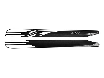 S722-W Main Blades S722 White-Mad 4 Heli