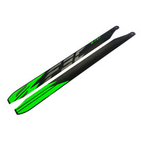 S737-LG Main Blades S737 Light Green - Goblin Genesis F3C - Mad 4 Heli