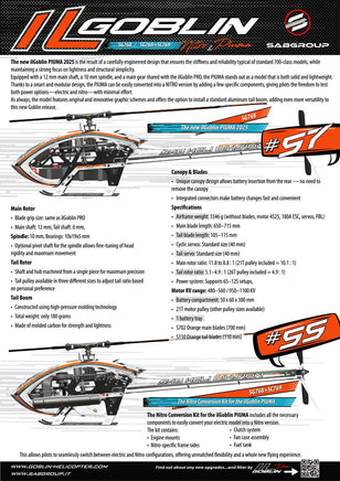 SC769 ILGoblin Piuma Nitro Conversion Kit-Mad 4 Heli