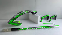SG763 IL GOBLIN RAW 700 White Green Custom Theme Kit-Mad 4 Heli