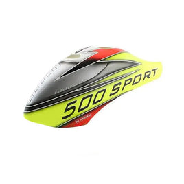 H0624-S - CANOMOD AIRBRUSH CANOPY YELOW/SILVER - GOBLIN 500 SPORT-Mad 4 Heli