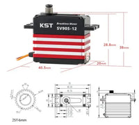 SV905-12 HV Brushless Metal Gear 17Kgf.cm 0.04sec Tail Servo for 550-700 Class RC Helicopters-Mad 4 Heli