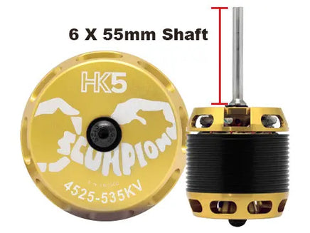 Scorpion HK5-4525-535KV (6 x 55mm shaft) (special order)-Mad 4 Heli