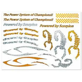 Scorpion Water Slide Decal 002 (A4 Size)-Mad 4 Heli