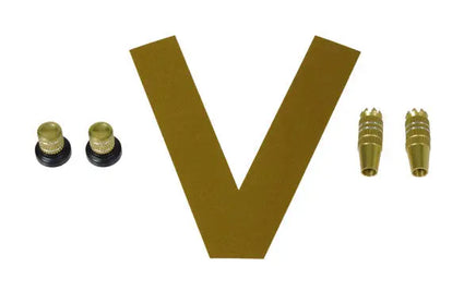 05375 Stick/Knob-Set metallic gold-Mad 4 Heli