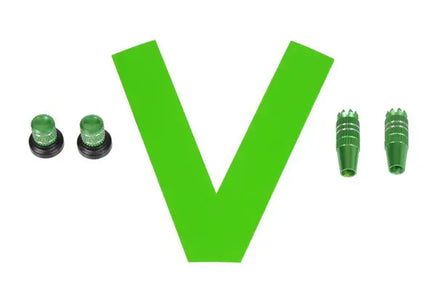 05374 Stick/Knob-Set metallic green-Mad 4 Heli