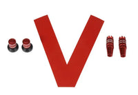 05372 Stick/Knob-Set metallic red-Mad 4 Heli