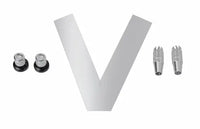 05376 Stick/Knob-Set shiny chrome-Mad 4 Heli