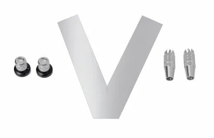 05376 Stick/Knob-Set shiny chrome-Mad 4 Heli