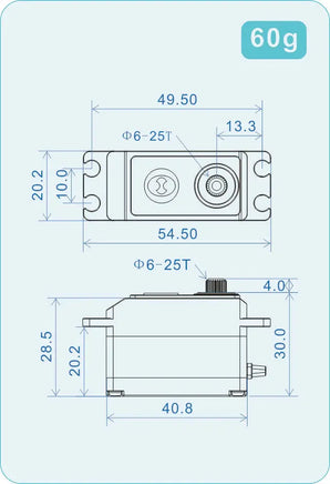 TS-RD1 THETA Razor-D1 NFC HV Low Profile Brushless Servo-Mad 4 Heli
