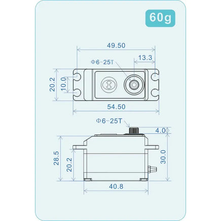 THETA Razor-DH1 NFC HV Low Profile Brushless Servo-Mad 4 Heli