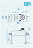 THETA Razor-T1 NFC HV Standard Brushless Tail Servo-Mad 4 Heli