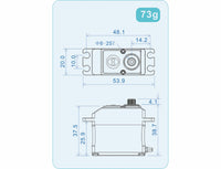 Theta C1x3 and T1 servo set for 700~800 heli-Mad 4 Heli