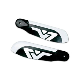 VENTURE 107mm Premium CF Blades – Silver (Due Mid Sep)-Mad 4 Heli