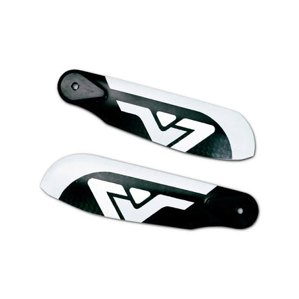 VENTURE 107mm Premium CF Blades – Silver (Due Mid Sep)-Mad 4 Heli