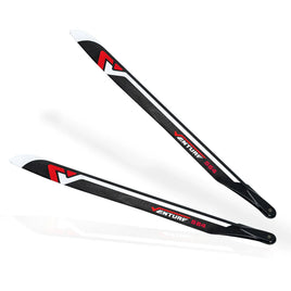 VENTURE 564mm Premium CF Blades – Red (Due Mid Sep)-Mad 4 Heli