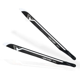 VENTURE 564mm Premium CF Blades – Silver (Due Mid Sep)-Mad 4 Heli