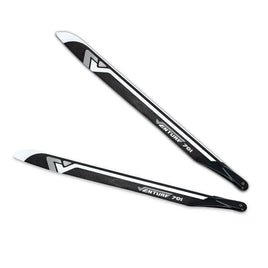 VENTURE 701mm Premium CF Blades – Silver (Due Mid Sep)-Mad 4 Heli