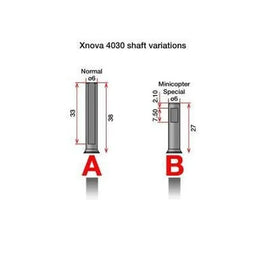 Xnova 4030 Shaft, size B X4030SB-Mad 4 Heli