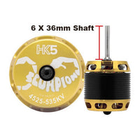 Scorpion HK5-4525-535KV (6 x 36mm shaft)-Mad 4 Heli