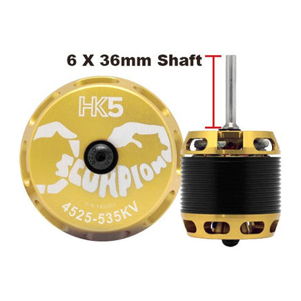 Scorpion HK5-4525-535KV (6 x 36mm shaft)-Mad 4 Heli