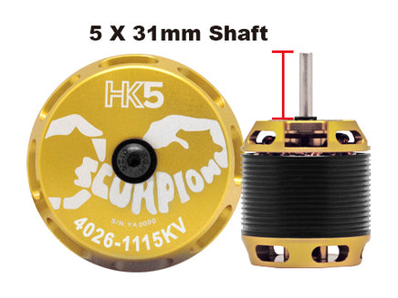 Scorpion HK5-4026-1115kv (5x31mm shaft)-Mad 4 Heli