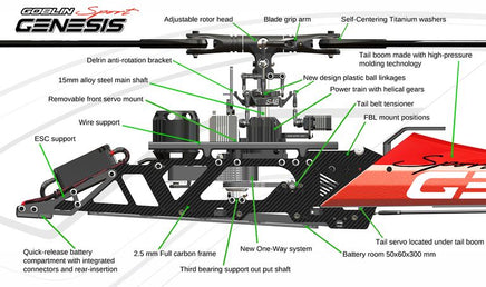 SG766 GENESIS Sport Orange (Pre order)-Mad 4 Heli