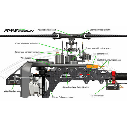 SG746 SAB RAW Nitro 700-Mad 4 Heli