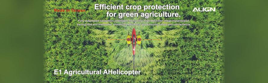 Align E1 agricultural helicopter banner