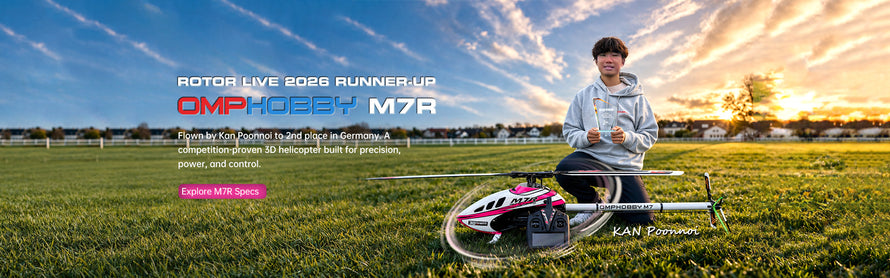OMPHOBBY M7R 700 class RC helicopter banner