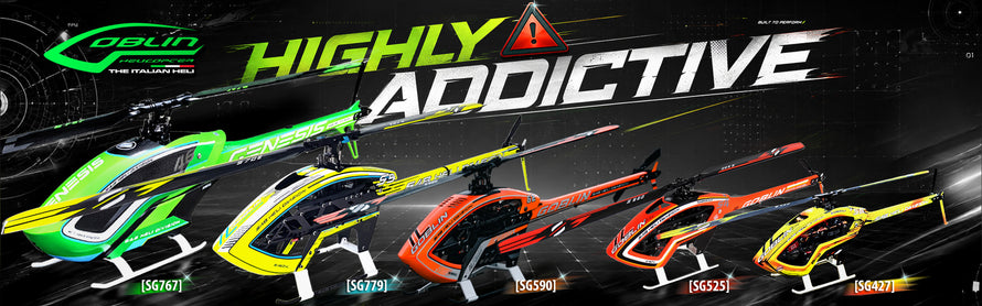 SAB Goblin helicopter kit range banner