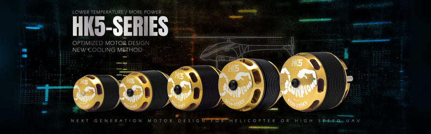 Scorpion HK5 series helicopter motors banner