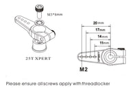 XPERT M-25T-O Servo Horn-Mad 4 Heli