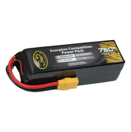 Scorpion Power 4500mAh 75C 22.2V 6S with EC5-Mad 4 Heli