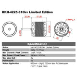 Scorpion HKII-4225-810kv Limited Edition (6mm 32mm)-Mad 4 Heli