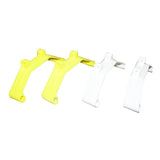 H0449C-S - PLASTIC LANDING GEAR SUPPORT WHITE & YELLOW-Mad 4 Heli