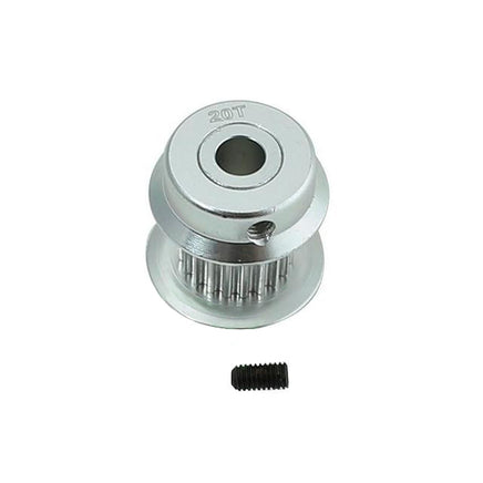 H0501-20-S - ALUMINUM MOTOR PULLEY 20T - GOBLIN 380-Mad 4 Heli