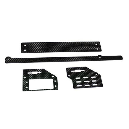 H0690-S - CARBON FIBER SUPPORT SET - GOBLIN BLACK NITRO-Mad 4 Heli