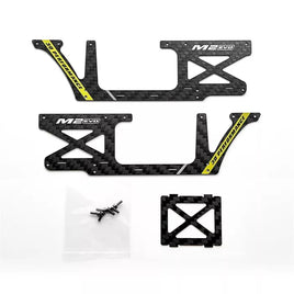 OSHM2326Y OMPHOBBY M2 EVO Fuselage Carbon panel set -Yellow-Mad 4 Heli