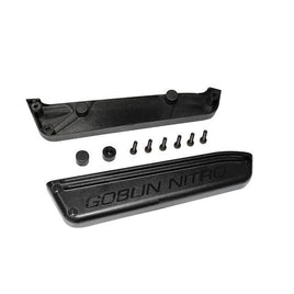 H0686-S - PLASTIC FUEL TANK SUPPORT BLACK - GOBLIN BLACK NITRO-Mad 4 Heli