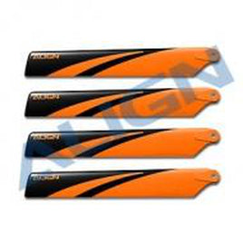 HD123EBT Align Trex 150 Main Blades-Orange.-Mad 4 Heli