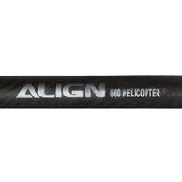 H60T003XX Align Trex 600 Carbon Fiber Tail Boom-Matte Black-Mad 4 Heli