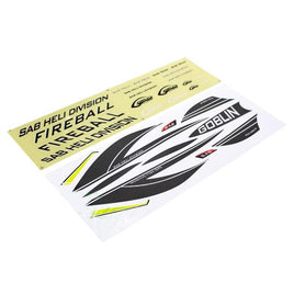 HA069-S - Sticker Fireball Carbon-Mad 4 Heli