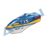 HC1521 Align T15 Painted Canopy-Blue-Mad 4 Heli