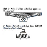 H70G012XX Align Trex 102T M1 Helical Autorotation Tail Drive Gear Set.-Mad 4 Heli
