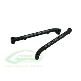 H0686T-S - ALUMINUM TANK SUPPORT - GOBLIN BLACK NITRO-Mad 4 Heli