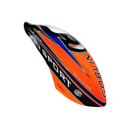 H0977-S - GOBLIN 770 SPORT CANOPY ORANGE-Mad 4 Heli